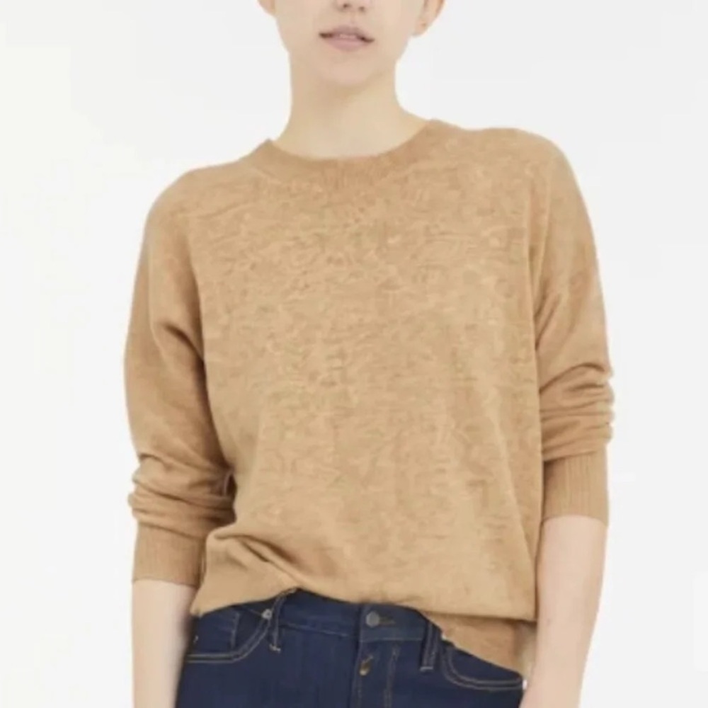 Cashmere Madewell (Re)sponsible Oversized Crewneck Sweater tan 29644